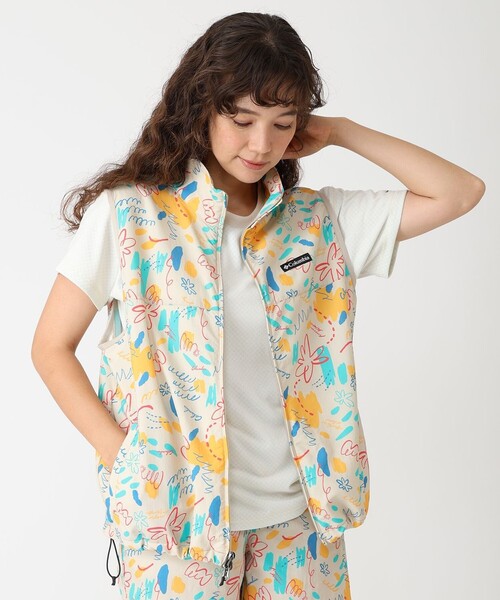 Columbia ワインレッド ロングベスト　美品 d2402eecae8b2acd69b5e4dc8aed9b