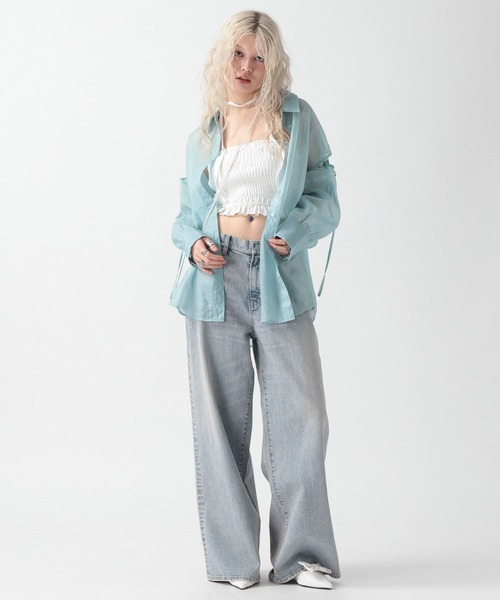 FOREVER21 チューブトップ ベアトップ 「2025SS」チョーカー付き