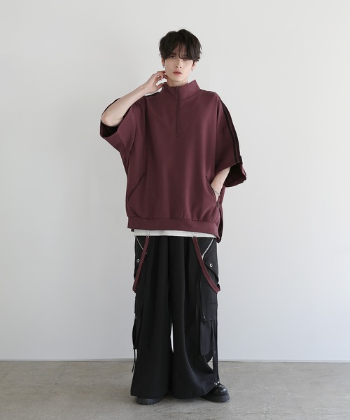 LILL カーゴパンツ ハイウエストドレープワイド袴アイレット