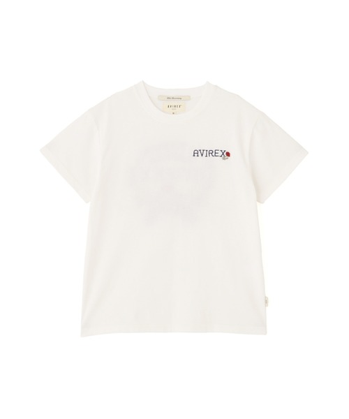 AVIREX tシャツ HAND LIKE EMBROIDERY T-SHIRT/ハンドライク刺繍