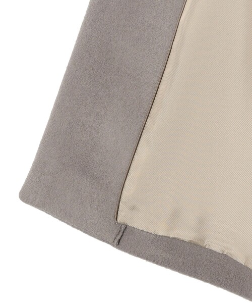 「SHIPS」 ノーカラーコート 38 ダークグレー レディース_画像9