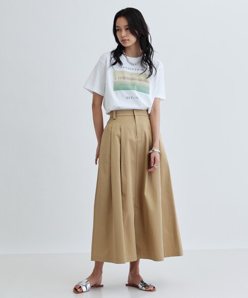 INDIVI GALLEST スカート チノマキシスカート : ZOZOTOWN Yahoo!店