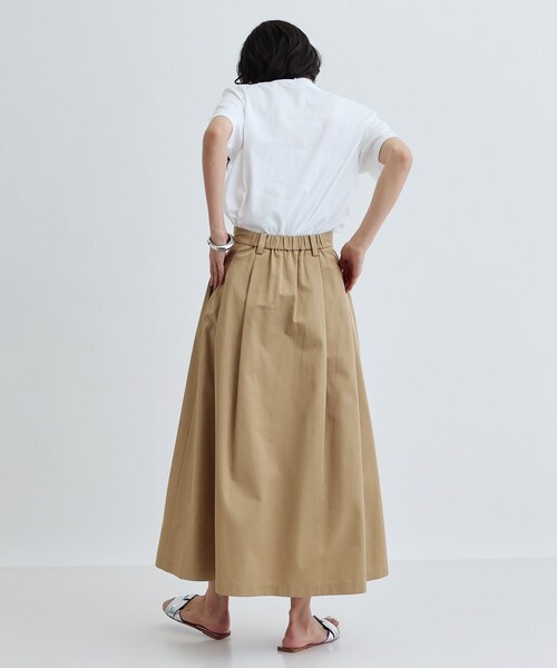 INDIVI GALLEST ロング スカート チノマキシスカート : ZOZOTOWN Yahoo