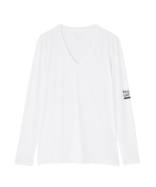tシャツ 「PG BODY」N/ベア天竺リップ長袖Vネックカットソー (MENS) メンズ