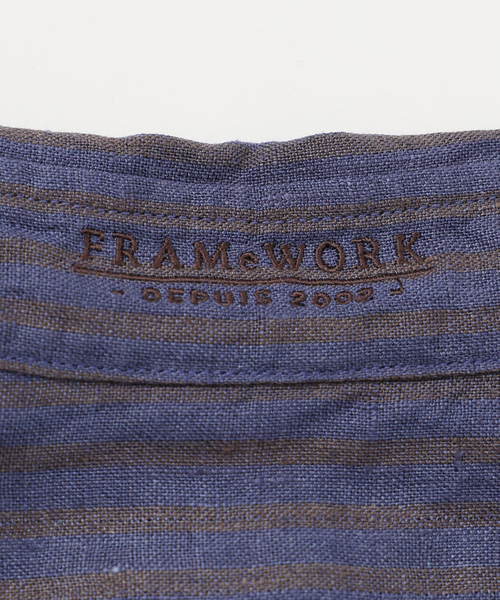 【専用】25SS FRAMeWORK プレミアムリネンレギュラーシャツ　【新品】 FRAMeWORK（フレームワーク）の「≪追加予約≫フレンチリネン