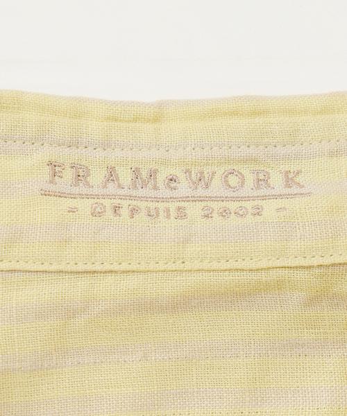 FRAMeWORK ブラウス シャツ 「追加」フレンチリネンレギュラー