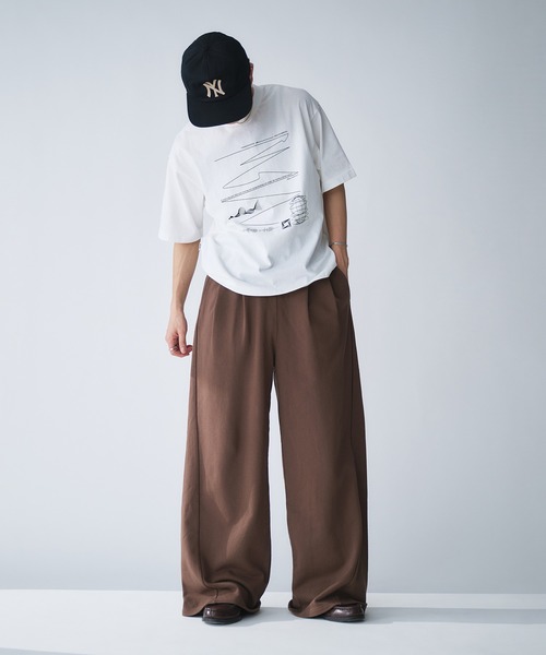 ワイドバルーン スウェットパンツ 2色 リラックスパンツ cr9649 BALLOON WIDE SWEAT PANTS | STUDIOUS