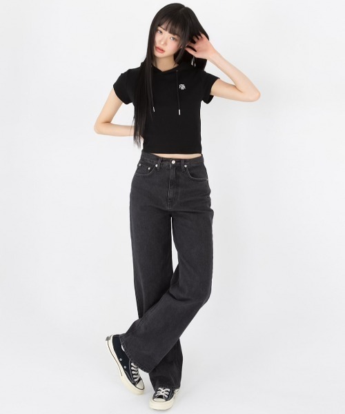 ジーンズ デニム デニムパンツ A'GEM/9 × .kom 「muah muah