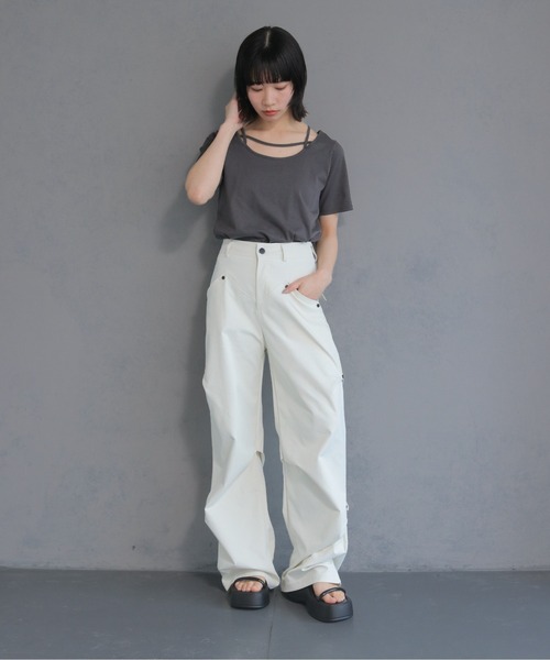 cheriella ワイドパンツ スラックス パンツ 「cheriella」ハイウエスト