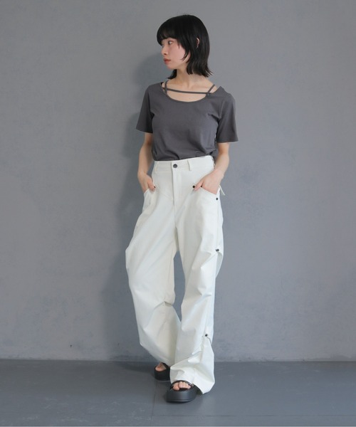 cheriella ワイドパンツ スラックス パンツ 「cheriella」ハイウエスト