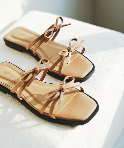 RODE SKO（ロデスコ） サンダル 「MADE IN JAPAN」ダブルリボン