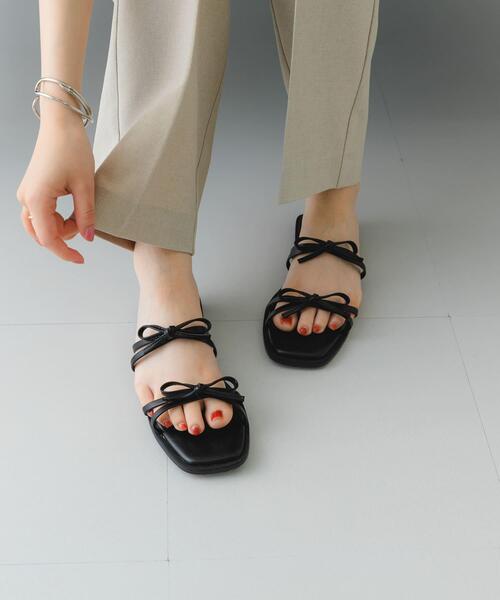 RODE SKO（ロデスコ） サンダル 「MADE IN JAPAN」ダブルリボン