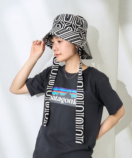 sale!タグ付き　エリック ジャビッツ　ベージュ ストローハット リボン付き sale!タグ付き エリック ジャビッツ ベージュ ストローハット