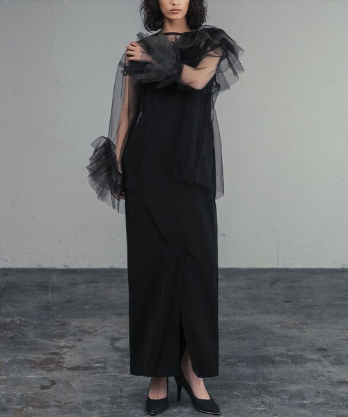 GIRL DRESS FOR NOW ドレス ブルーミングチュールドレス 2点セット