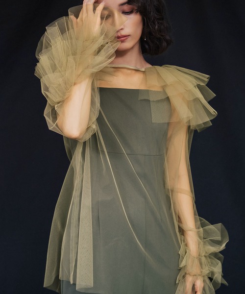 GIRL DRESS FOR NOW ドレス ブルーミングチュールドレス 2点セット