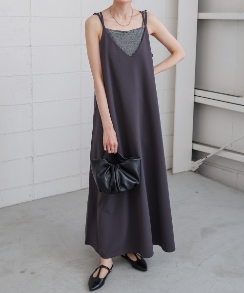 I S issey miyake 水色　貝殻柄　キャミワンピース　Mサイズ BAB（バブ） ワンピース 「S・Mサイズ展開」「マタニティ」「イージー