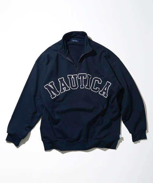「NAUTICA」 スウェットカットソー SMALL ブラウン メンズ