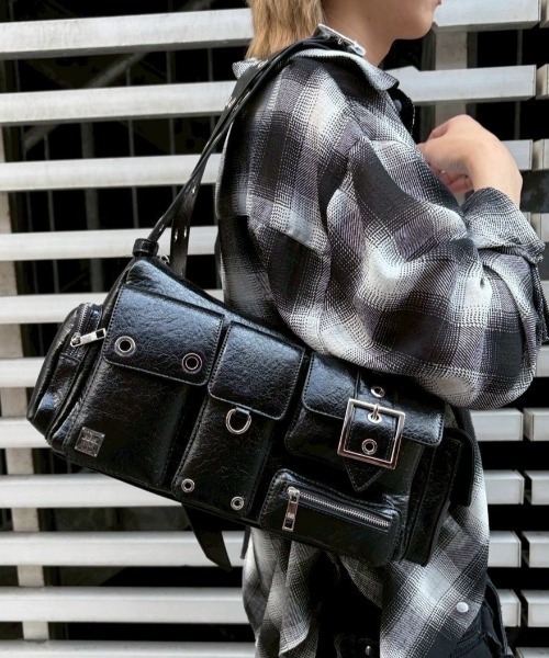 [BLACKPURPLE] Fortress Bag ★大人気★ BLACKPURPLE ショルダーバッグ 「BLACK PURPLE」Fortress Bag