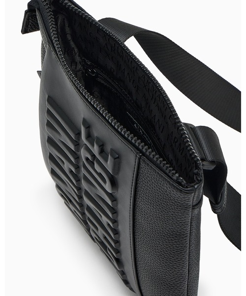 関税込 国内発 A/X Armani Exchange エンボス ショルダーバッグ ARMANI EXCHANGE ショルダーバッグ 「A|X アルマーニ