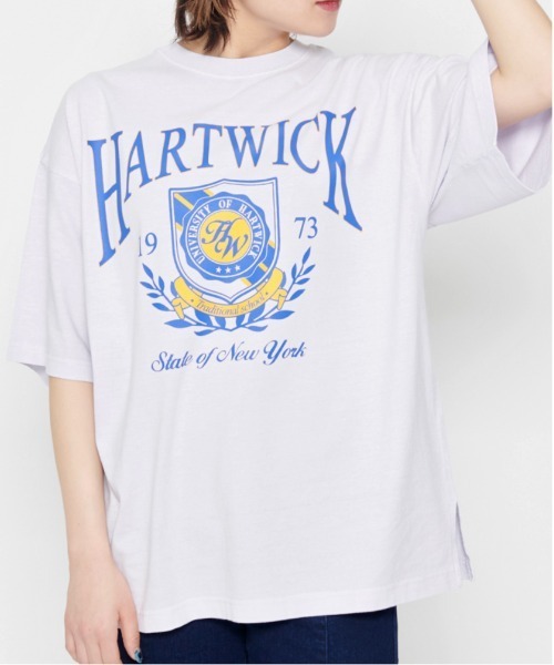 tシャツ 「spiritoso」HARTWICKカレッジロゴ ピグメントTシャツ レディース | spiritoso | 03