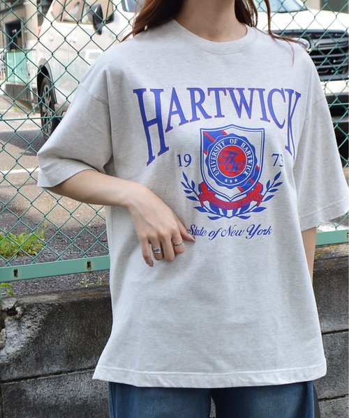 tシャツ 「spiritoso」HARTWICKカレッジロゴ ピグメントTシャツ レディース | spiritoso | 04