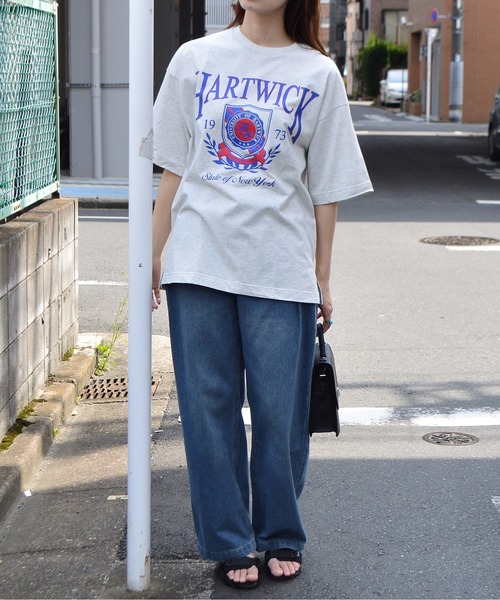tシャツ 「spiritoso」HARTWICKカレッジロゴ ピグメントTシャツ レディース | spiritoso | 07
