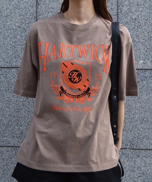 tシャツ 「spiritoso」HARTWICKカレッジロゴ ピグメントTシャツ レディース | spiritoso | 08