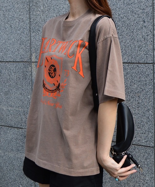 tシャツ 「spiritoso」HARTWICKカレッジロゴ ピグメントTシャツ レディース | spiritoso | 09