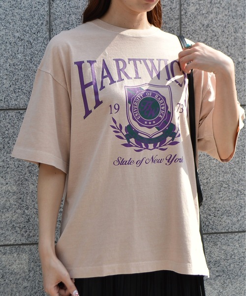 tシャツ 「spiritoso」HARTWICKカレッジロゴ ピグメントTシャツ レディース | spiritoso | 14