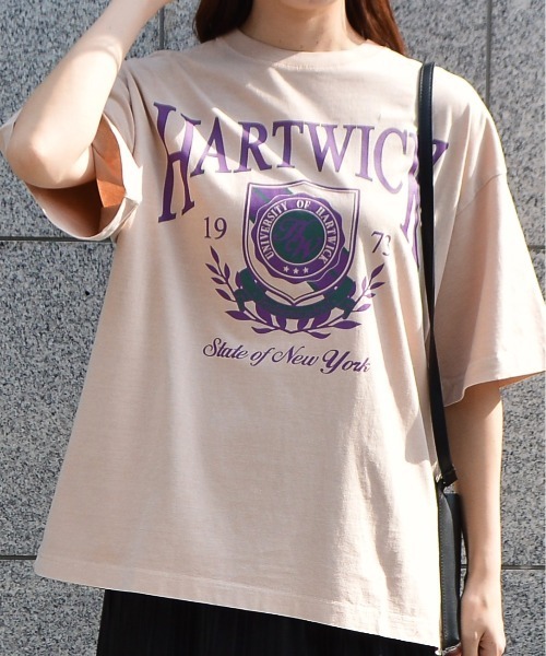 tシャツ 「spiritoso」HARTWICKカレッジロゴ ピグメントTシャツ レディース | spiritoso | 15