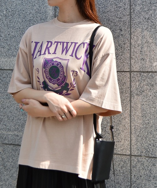 tシャツ 「spiritoso」HARTWICKカレッジロゴ ピグメントTシャツ レディース | spiritoso | 16