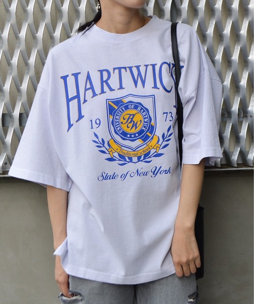 tシャツ 「spiritoso」HARTWICKカレッジロゴ ピグメントTシャツ レディース | spiritoso | 18