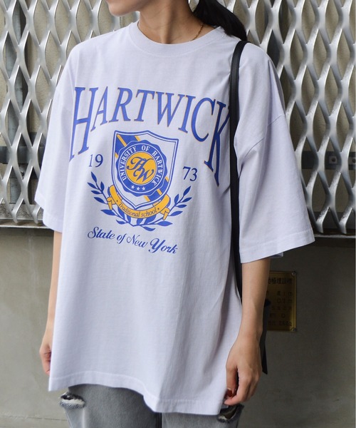 tシャツ 「spiritoso」HARTWICKカレッジロゴ ピグメントTシャツ レディース | spiritoso | 19