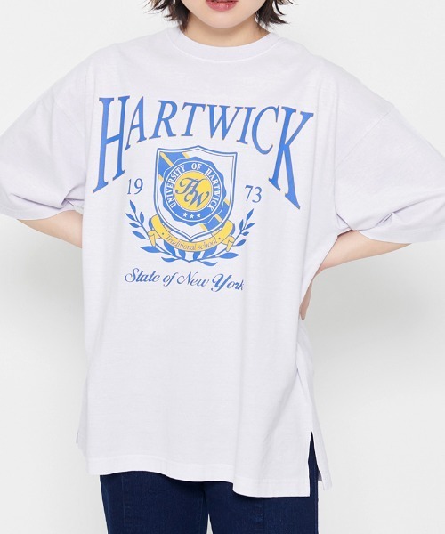tシャツ 「spiritoso」HARTWICKカレッジロゴ ピグメントTシャツ レディース | spiritoso | 21