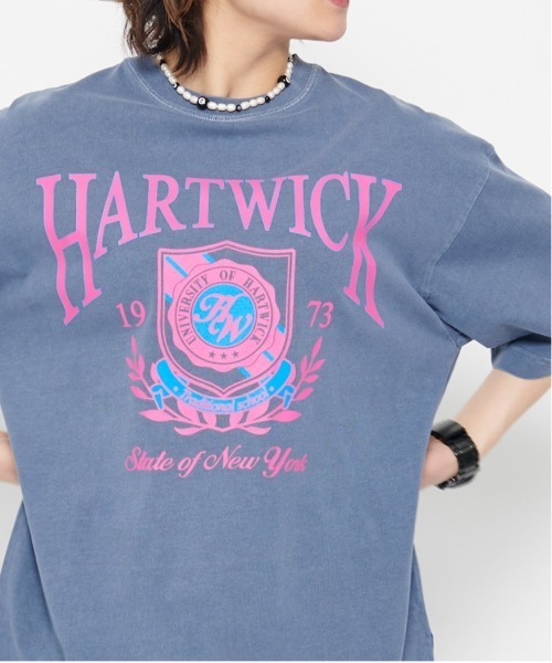 tシャツ 「spiritoso」HARTWICKカレッジロゴ ピグメントTシャツ レディース | spiritoso | 23