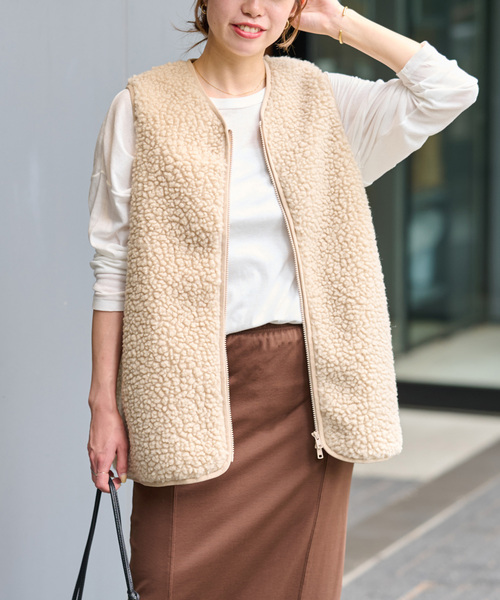 ベスト ジレ 「追加」「Champion/チャンピオン」*RELUME BOA FLEECE VEST：ベスト レディース Champion ベスト ジレ 「追加」「Champion/チャンピオン