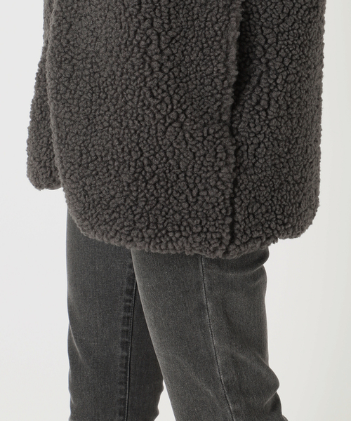 別注【Champion/チャンピオン】ボアフリースベスト　グレー Champion（チャンピオン） ボアフリース ベスト メンズ 送料無料 C3