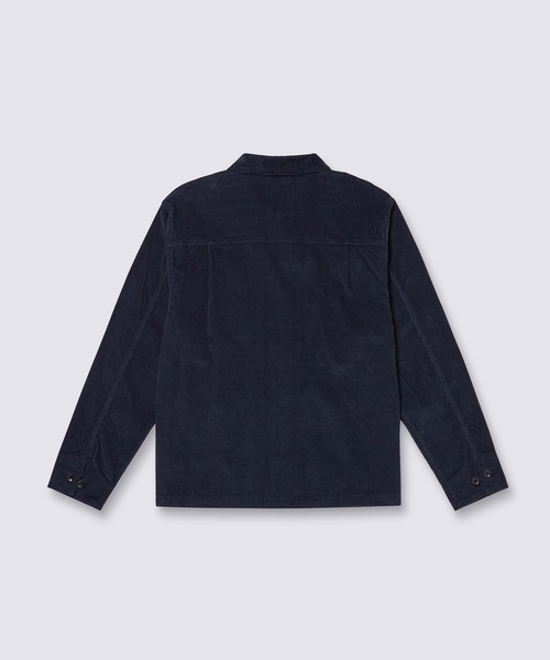 試着のみ　VANS　コーデュロイシャツジャケット BLK-BLU MIRAGE VANS（ヴァンズ） ブルゾン アウター ドリルチョア コーデュロイ