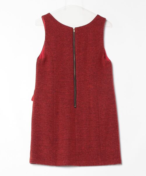 「MARY QUANT」 ノースリーブワンピース M レッド レディース_画像2