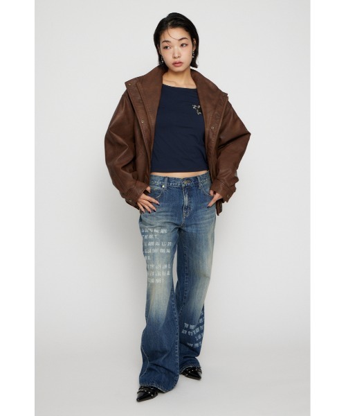 LAGUA GEM（ラグアジェム） ブルゾン アウター STAND NECK FAUX