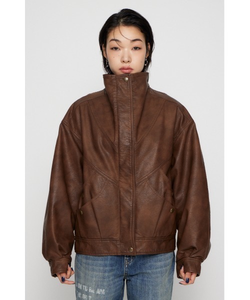 LAGUA GEM（ラグアジェム） ブルゾン アウター STAND NECK FAUX