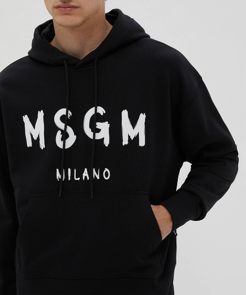 MSGM（エムエスジーエム） パーカー ブラッシュロゴ パーカー「Basic