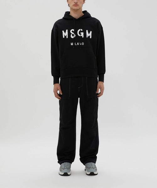 MSGM ブラックパーカー XS 楽天市場】エムエスジーエム MSGM パーカー プルオーバー スウェット