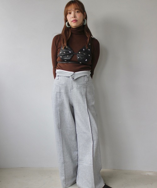 「SANSeLF」 タートルネックニット FREE ブラウン レディース_画像8