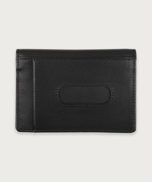 POLO RALPH LAUREN カーフスキンカードケースBLACK カーフスキン カード ケース（カードケース）｜POLO RALPH