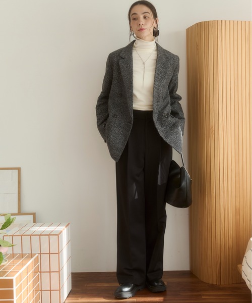 ANGIE ジャケット テーラードジャケット 「S/Mサイズ展開」ツイード