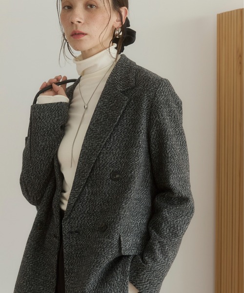 ANGIE ジャケット テーラードジャケット 「S/Mサイズ展開」ツイード