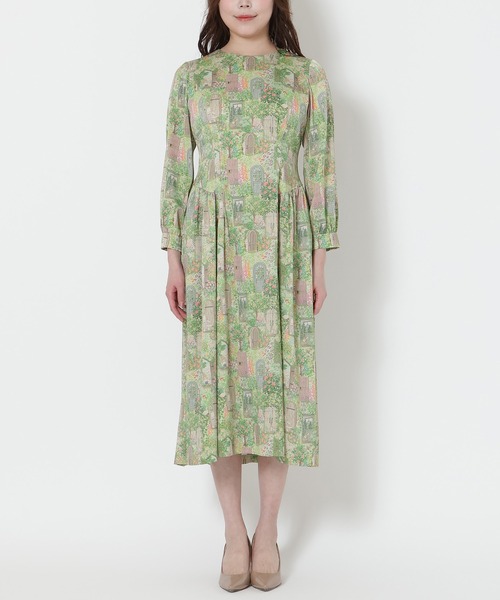 極美品 現行 Jolly Poupee シークレットガーデン ワンピース　4L Jolly Poupee ワンピース 「22fabric」シークレットガーデン
