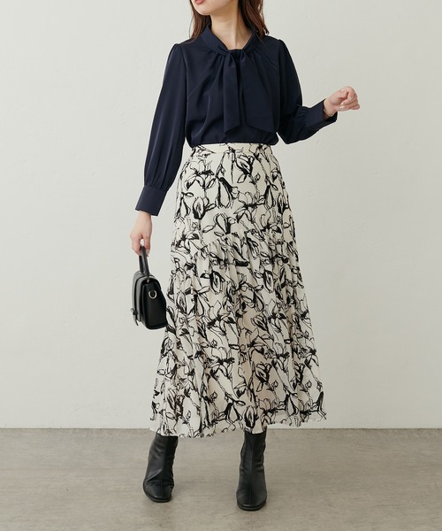 「natural couture」 フレアスカート FREE アイボリー レディース_画像3
