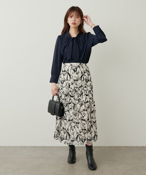 「natural couture」 フレアスカート FREE アイボリー レディース_画像4